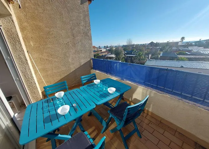 Apartamento 2p Avec Terrasse Sud, Parking, Wifi Et Animaux Acceptés à - Fr-1-326-797 Marseillan (Herault)